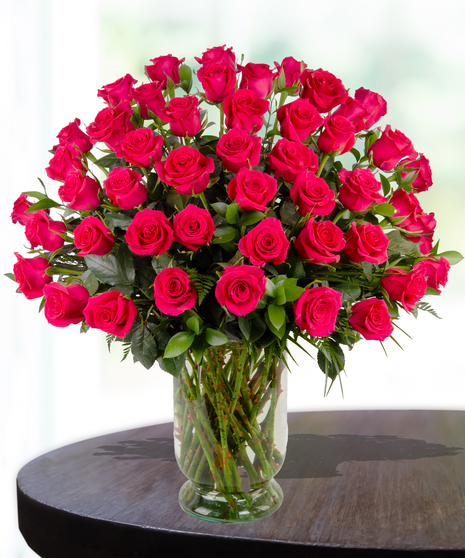 Premium Hot Pink Roses - up to 5 Dozen