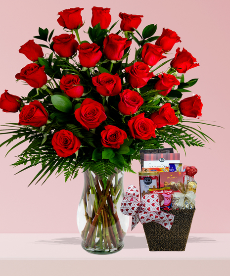 Chocolate Lover's Delight – A Sweet Gift with Roses