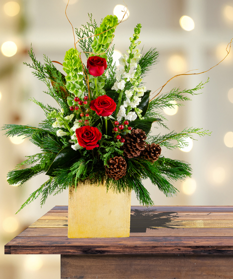 Christmas Tidings Arrangement | Billy Heroman's Florist Baton Rouge