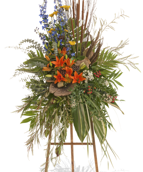 Tuscan stand arrangement delivered in Baton Rouge, LA - Billy Heroman's